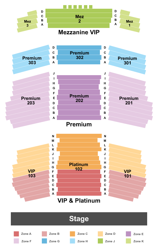 showplace theatre at riverwind casino seating chart